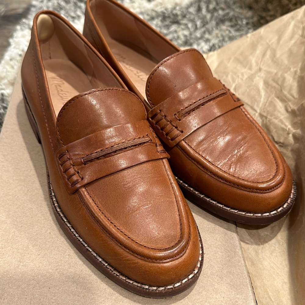 Madewell Elinor Loafer in Dark Chestnut
